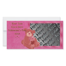 V-Day Teddy Bear Photo Card photo cards by Customizables V-Day Teddy Bear Photo Card photo cards