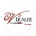 V Dealer - Vampire Blood Round Sticker