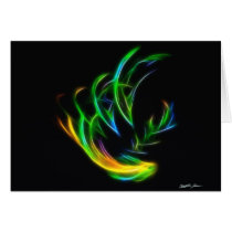 V Flame - Colorful Fractal Flame Cards