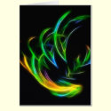 V Flame - Colorful Fractal Flame cards by AbstractFractalArt V Flame - Colorful Fractal Flame cards