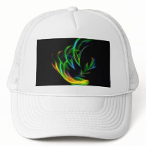 V Flame - Colorful Fractal Flame Mesh Hat