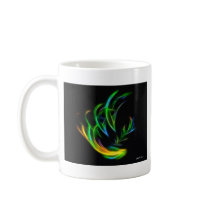V Flame - Colorful Fractal Flame Mugs