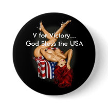 V for Victory...God Bless the USA buttons by eonco82 V for Victory...God Bless the USA buttons