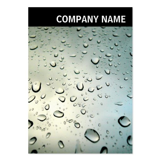 V Header - Photo - Rain on My Window Business Card (front side)
