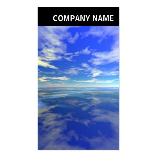 V Header - Photo - Sea and Sky Business Card Template