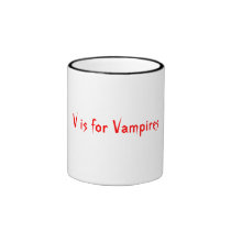 V is for Vampires mugs