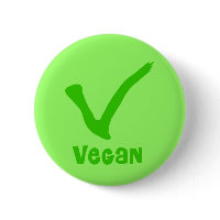 V is for Vegan Buttons button