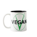 V is for Vegan coffie cup mugs