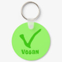 V is for Vegan Keychain keychain