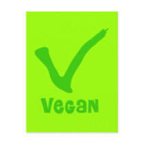 V is for Vegan Postcard