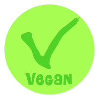 V is for Vegan Stickers sticker