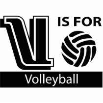 V Is For Volleyball Cut Out