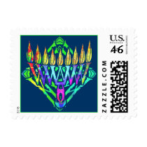 V Menorah Stamps