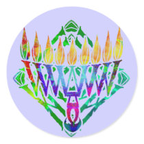 V Menorah Stickers stickers