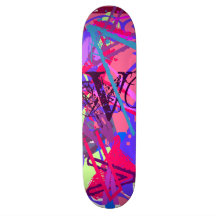 V Monogram V All "V"s Text Letter V Skate Deck