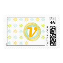 V Monogrammed Postage Stamps by GSquared V Monogrammed Postage Stamps
