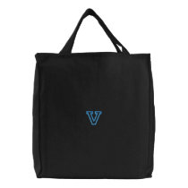 "V" Small Athletic Letter embroidered bags
