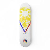 V style Philippine flag Skateboard Deck