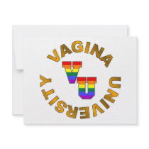 V.U.: Vagina University invitations by markthaler V.U.: Vagina University invitations