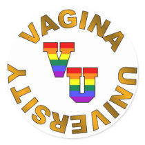 V.U.: Vagina University stickers by markthaler V.U.: Vagina University stickers
