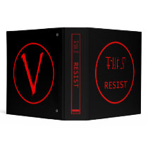 V Vistors RESIST Avery Binder by samappleby V Vistors RESIST Avery Binder