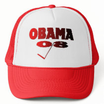 V vote Obama 2008 Hat hats
