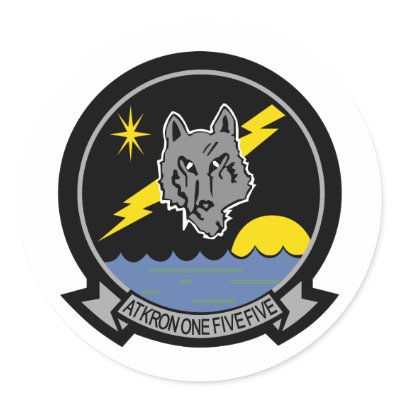 VA-155 Silver Foxes round sticker