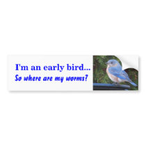 VA- Early bird bumper sticker bumper stickers