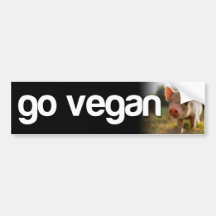 VA EL VEGANO - guarro Pegatina De Parachoque