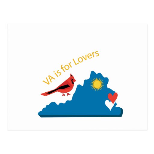 VA Is For Lovers Postcard Zazzle
