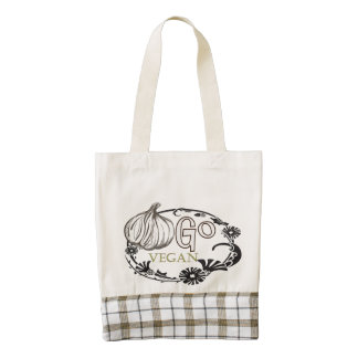Va la bolsa de asas del vegano bolsa tote zazzle HEART