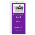 VACATION BIBLE SCHOOL INVITATION CARDS FULL COLOR RACK CARD