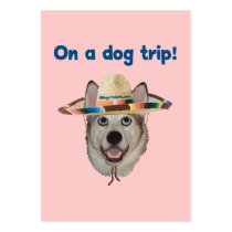 Vacation Dog Trip Business Cards