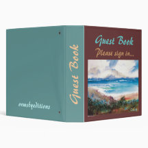Vacation Guest Book-binder