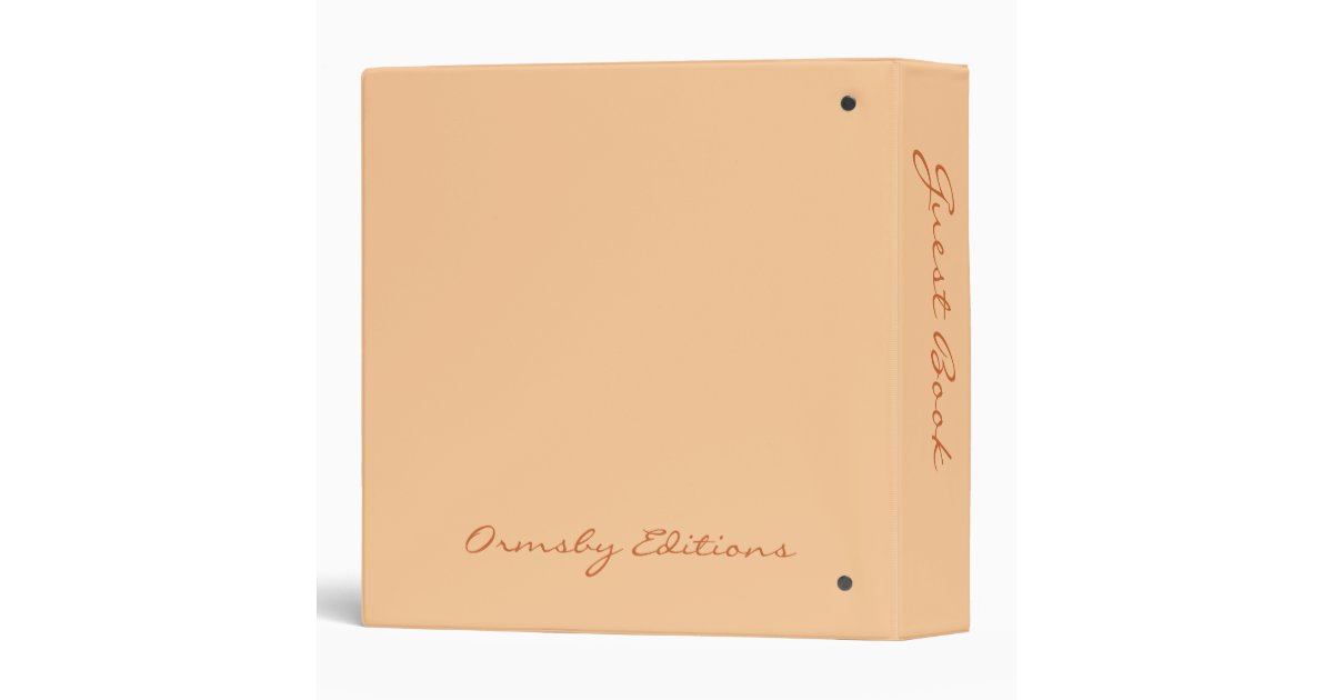 Vacation Guest Book binder Zazzle
