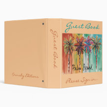 Vacation  Guest Book - binder