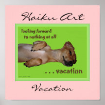 Vacation Haiku Art Print