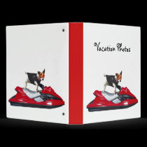 Vacation Photos Jack Russell Terrier binder binders