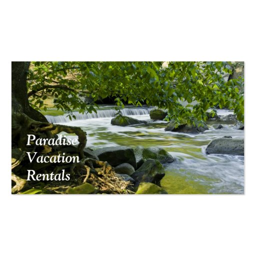 Vacation Rental  Business Card (front side)