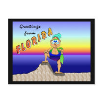 Vacationing Gladys postcards