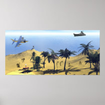 Vacations Surreal Poster posters