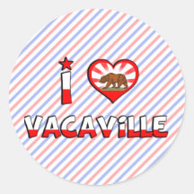 Vacaville, CA Round Sticker