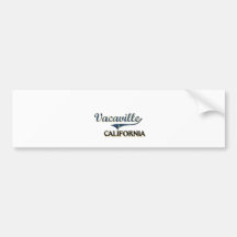 Vacaville California City Classic Bumper Sticker