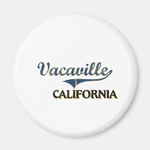 Vacaville California City Classic Refrigerator Magnets