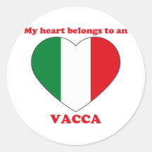 Vacca Round Stickers