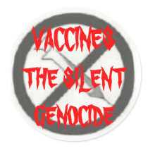 VACCINES, THE SILENT GENOCIDE stickers by 0mercury VACCINES, THE SILENT GENOCIDE stickers