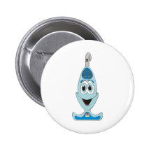 Vaccum Cartoon Blue Pins