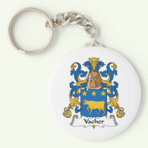 Vacher Family Crest Keychain