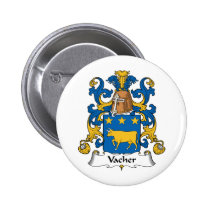 Vacher Family Crest Button