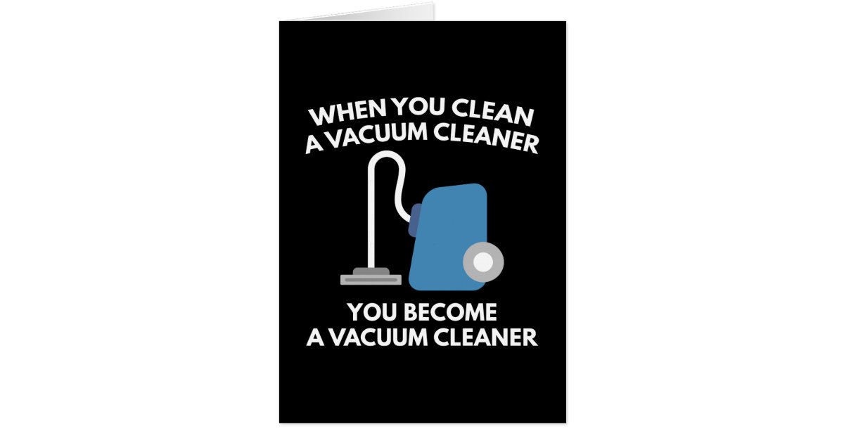 Vacuum Cleaner Card Zazzle